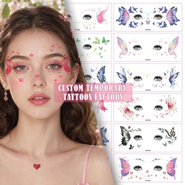 Glitter Butterfly Eye Makeup Stickers