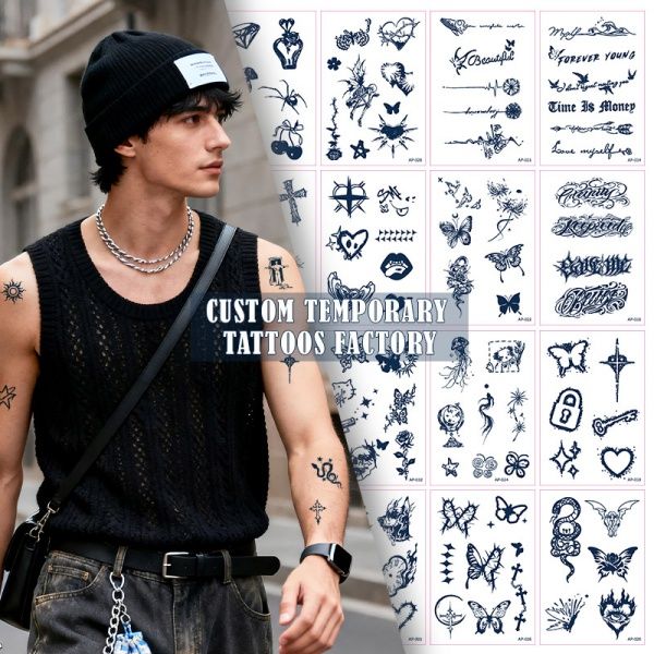 Waterless Semi-Permanent Temporary Tattoo Stickers