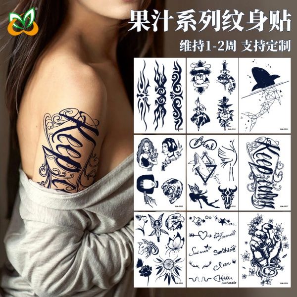 Herbal Long Lasting Temporary Tattoo Stickers