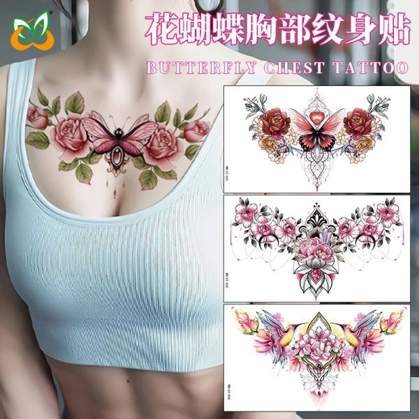 Chest Temporary Tattoo Stickers