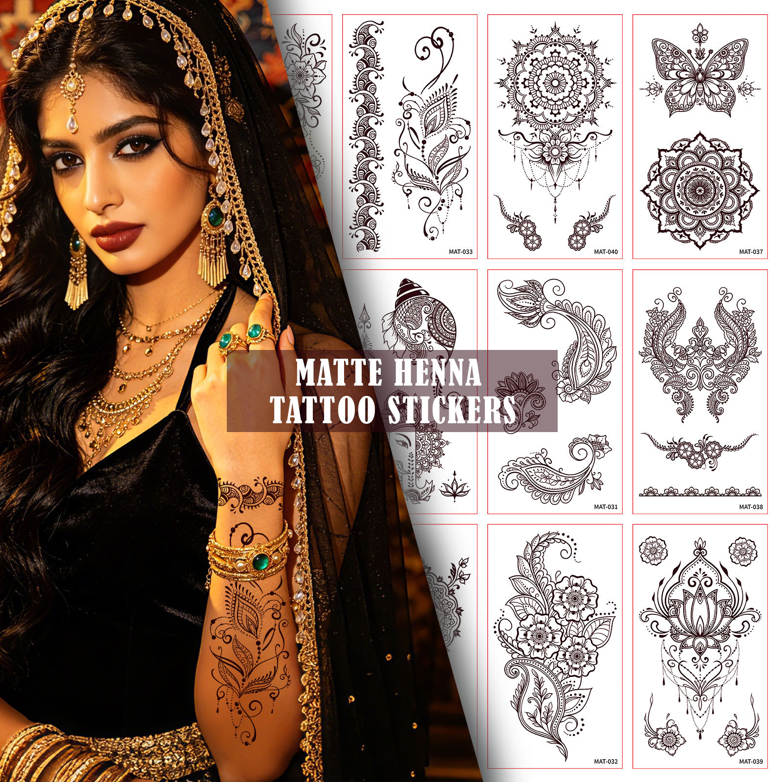Matte Tattoo Stickers - Non-glossy temporary tattoos