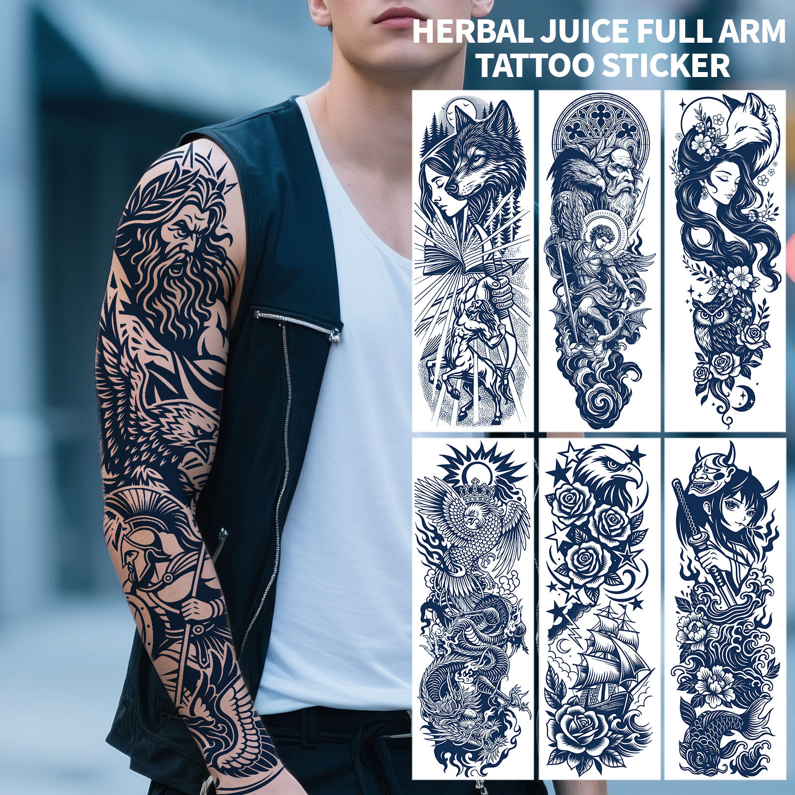 Semi Permanent Tattoo Stickers - Long-lasting temporary tattoos